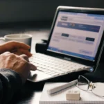 Homem utilizando notebook para otimizar SEO do site